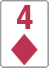 4 of diamonds