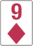 9 of diamonds