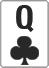 Queen of clubs