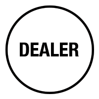 The Dealer Button is allocated to a player before the hand starts to dictate the order actions will happen